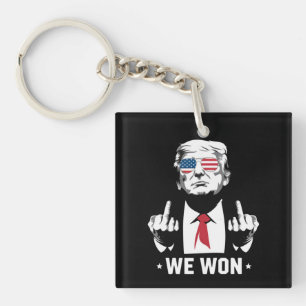 Winnaar Trump We Won Inauguratie Dag 47th Sleutelhanger