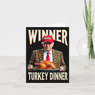 Winnaar Turkije Diner Grappig Trump Kaart