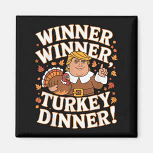 Winnaar Turkije Diner Grappig Trump Thanksgiving Magneet