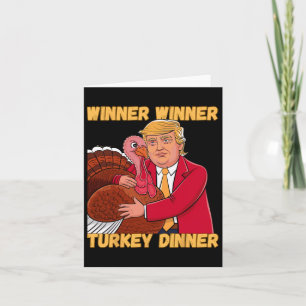 Winnaar Turkije Diner Grappige Thanksgiving Tru Kaart