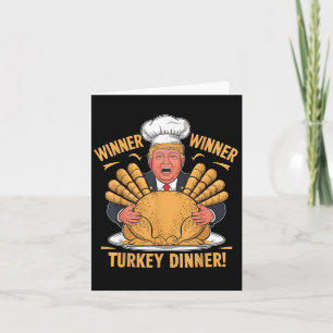 Winnaar Turkije Diner Thanksgiving Humor Fun Kaart