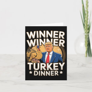 Winnaar Turkije Diner Trump Thanksgiving Kaart