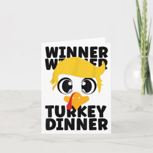 Winnaar Turkije Diner Trump Thanksgiving Kaart