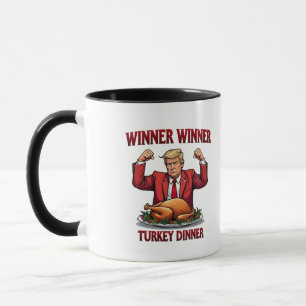 Winnaar Turkije Diner Trump Thanksgiving Mok