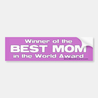 Winnaar van de Beste Mam in de Wereld Prijs Bumpersticker