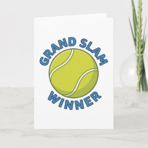 Winnaar van de Grand Slam Tennisbal Sportkampioen Kaart
