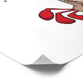 winnaar van het kippendiner irony humor poster (Hoek)