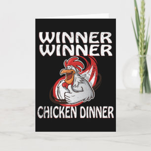 Winnaar Verliezer Videospel Kip Diner Speler Kaart