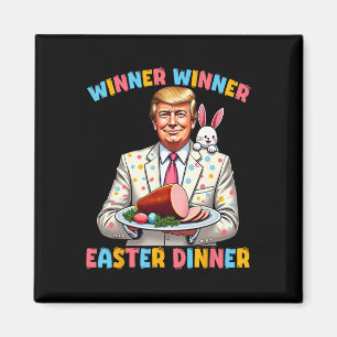 Winnaar Wiiner Pasen Diner Trump Pasen Grappig Voo Magneet