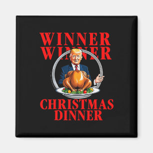 Winnaar Winnaar Kerst Dinner Grappig Trump Won Tur Magneet