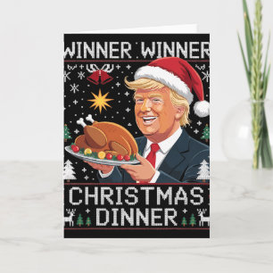 Winnaar Winnaar Kerst Dinner Sint Trump Lelijke Tr Kaart
