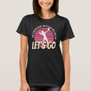 Winnaars Draag Black Lets Go Black Team School Spi T-shirt