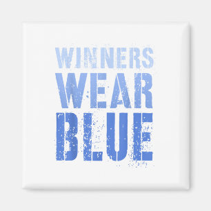 Winnaars Draag Blue Go Team War Game Competi Magneet