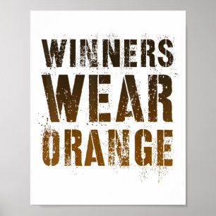 winnaars Draag Oranje zomerkamp Team War G Poster