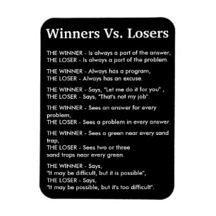 Winnaars Vs Verliezers Magneet