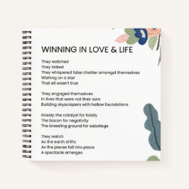 Winnen in liefde en leven Motivatie poëzie Notitieboek