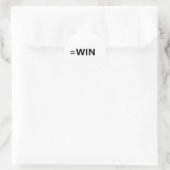 =winnen ronde sticker (Tas)