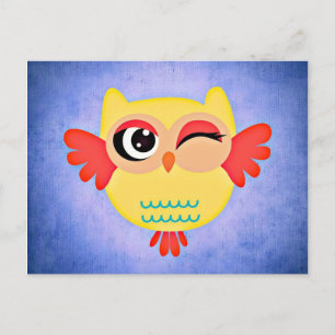 Winnend Owl Briefkaart