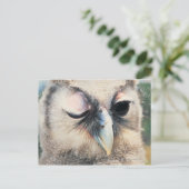 Winnend Owl Briefkaart (Staand voorkant)