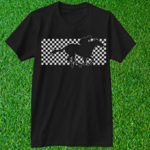 Winnend Paard op Checkerboard T-Shirt