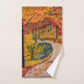 Winnende bosweg bad handdoek (Handdoek)