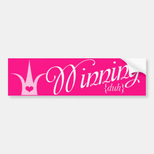 Winnende Bumpersticker