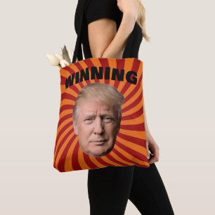 WINNENDE DONALD TRUMP Tote Draagtas
