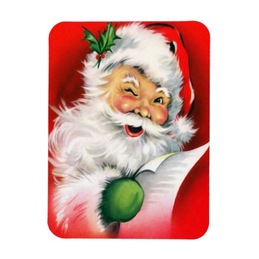 Winnende kerstman Naughty of Nice List Funny Magneet (Verticaal)