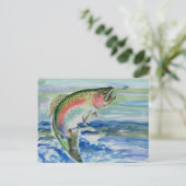 Winnende kunst van S. Yi Grade 7 Briefkaart (Staand voorkant)