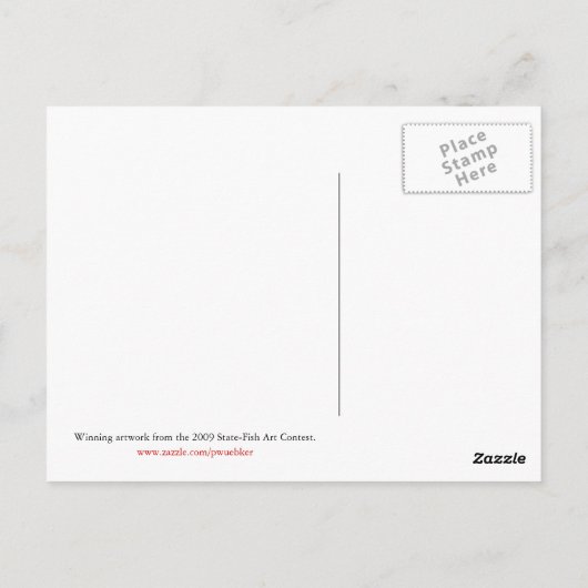 Winnende kunst van S. Yi Grade 7 Briefkaart (Achterkant)