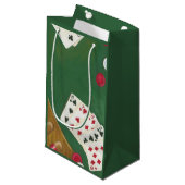 Winnende poker zes tot tien klein cadeauzakje (Voorkant Gekanteld)