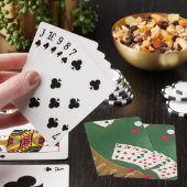 Winnende pokerhand zes tot tien pokerkaarten (Insitu)