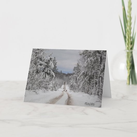 Winnende Winter Road Kaart (Voorkant)