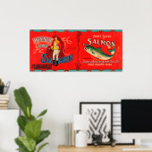 Winner Brand Salmon Label Poster (Thuiskantoor)