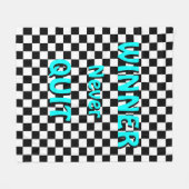 "WINNER" Cool Motivatie Fleece Blanket (Voorkant (Horizontaal))