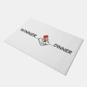 "Winner Dinner" Grill Rug Olympian Efort Trivet Deurmat (Schuin)