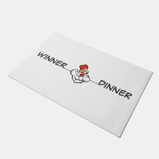 "Winner Dinner" Grill Rug Olympian Efort Trivet Deurmat (Schuin)