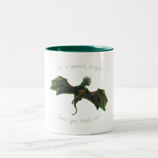 Winner dragon tweekleurige koffiemok