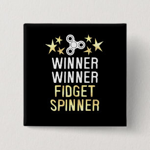 Winner Fidget Spinner Vierkante Button 5,1 Cm