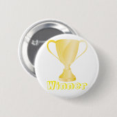 Winner golden ronde button 5,7 cm (Voorkant /achterkant)