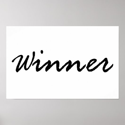 Winner Poster (Voorkant)