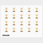 Winner Trophy Ronde Sticker (Vel)