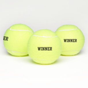 Winner Typography Motivatie Champion Tennisballen