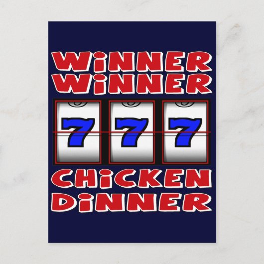 WINNER WINNER CHICKEN DINNER BRIEFKAART (Voorkant)