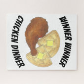 Winner Winner Chicken Dinner Fried Chicken Waffles Legpuzzel (Horizontaal)