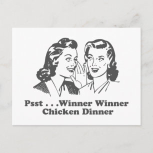 Winner Winner Chicken Dinner Funny Briefkaart