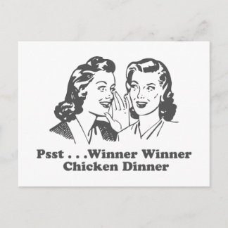 Winner Winner Chicken Dinner Funny Briefkaart