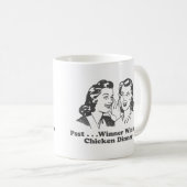 Winner Winner Chicken Dinner Funny Koffiemok (Voorkant rechts)