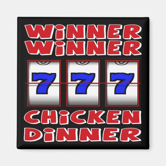 WINNER WINNER CHICKEN DINNER MAGNEET (Voorkant)