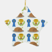 Winner Winner Chicken Dinner Pattern Keramisch Ornament (Voorkant)